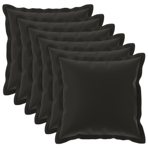 vidaXL Kussensloop 6 st HOUTEN Meerkleurig 70 x 70 cm Polyester