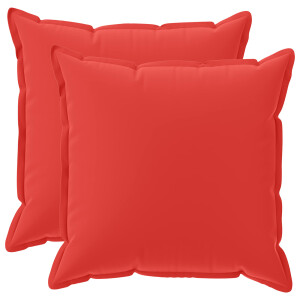 vidaXL Kussensloop 2 st HOUTEN Rood 70 x 70 cm Polyester