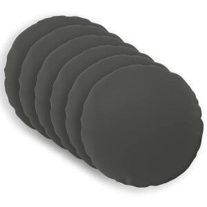 vidaXL Kussensloop 6 pcs HEERLEN Antraciet Ø 50 cm Polyester