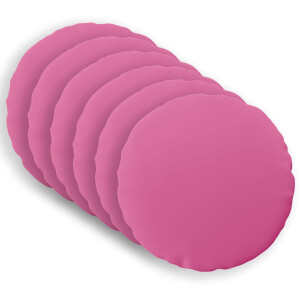 vidaXL Kussensloop 6 pcs HEERLEN Roze Ø 50 cm Polyester