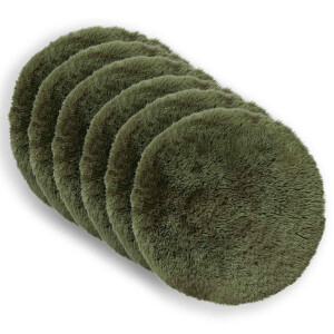 vidaXL Kussensloop 6 pcs HEERLEN Groen Ø 60 cm PV Fleece