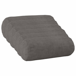 vidaXL Kussensloop 6 pcs HEERLEN Donkergrijs Ø 15 x 40 cm corduroy