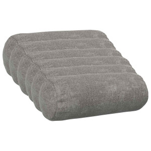 vidaXL Kussensloop 6 st HEERLEN Donkergrijs Ø 15 x 40 cm Chenille Stof