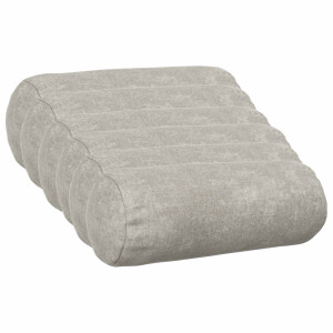 vidaXL Kussensloop 6 st HEERLEN Lichtgrijs Ø 15 x 40 cm Chenille Stof