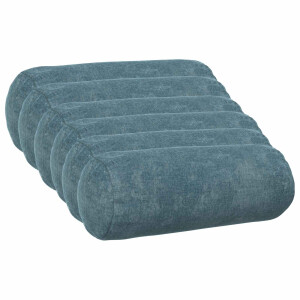 vidaXL Kussensloop 6 st HEERLEN Blauw Ø 15 x 40 cm Chenille Stof