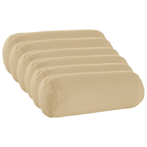 vidaXL Kussensloop 6 pcs HEERLEN Beige Ø 15 x 40 cm Polyester