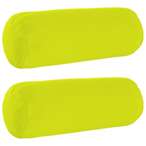 vidaXL Kussensloop 2 pcs HEERLEN Helder groen Ø 15 x 40 cm Polyester