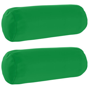 vidaXL Kussensloop 2 pcs HEERLEN Groen Ø 15 x 40 cm Polyester