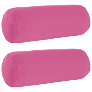 vidaXL Kussensloop 2 pcs HEERLEN Roze Ø 15 x 40 cm Polyester
