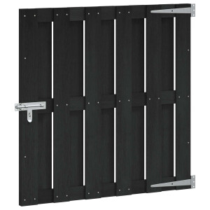 vidaXL Tuinpoort 100 x 100 cm WPC en Aluminium Zwart