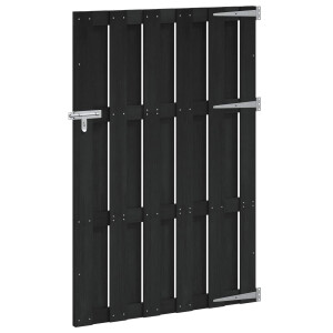 vidaXL Tuinpoort 100 x 150 cm WPC en Aluminium Zwart