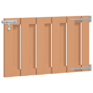 vidaXL Tuinpoort 100 x 60 cm WPC en Aluminium Bruin