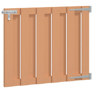 vidaXL Tuinpoort 100 x 80 cm WPC en Aluminium Bruin