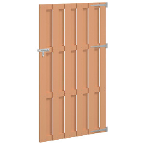 vidaXL Tuinpoort 100 x 180 cm WPC en Aluminium Bruin