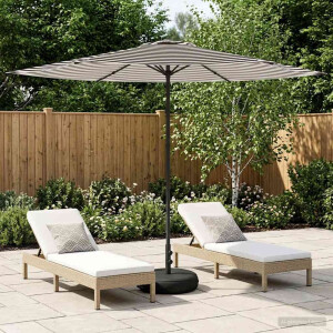 vidaXL Tuinparasol met Basis 300 x 300 cm Polyester Rechthoekig