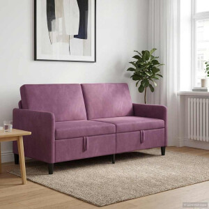 vidaXL Bank met opslag Paars 172 x 78 x 87 cm Polyester