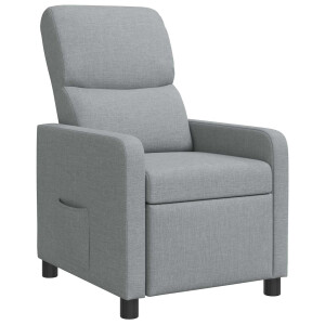 vidaXL Relaxfauteuil Lichtgrijs Stof