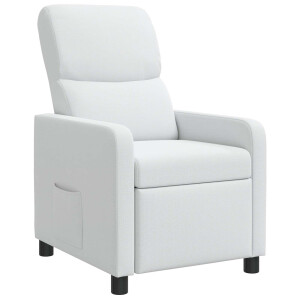 vidaXL Relaxfauteuil Wit Stof