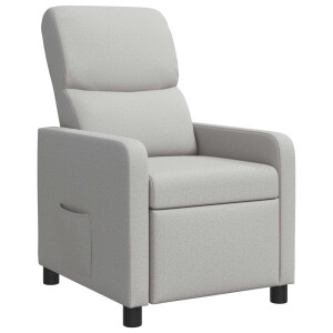 vidaXL Relaxfauteuil Wolkengrijs Stof