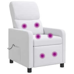 vidaXL Relaxfauteuil Wit Stof