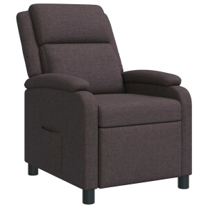 vidaXL Relaxfauteuil Donkerbruin Stof