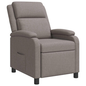 vidaXL Relaxfauteuil Taupe Stof