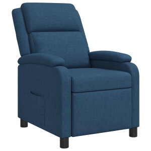 vidaXL Relaxfauteuil Blauw Stof