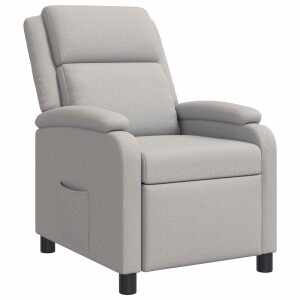 vidaXL Relaxfauteuil Wolkengrijs Stof