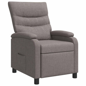 vidaXL Relaxfauteuil Taupe Stof