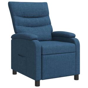 vidaXL Relaxfauteuil Blauw Stof