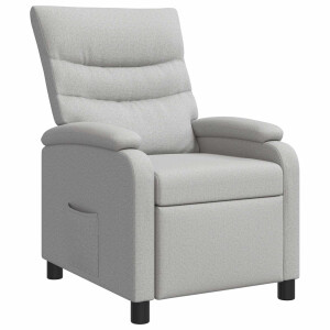 vidaXL Relaxfauteuil Wolkengrijs Stof