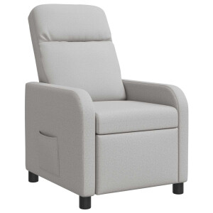 vidaXL Relaxfauteuil Wolkengrijs Stof