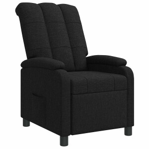 vidaXL Relaxfauteuil Zwart Stof