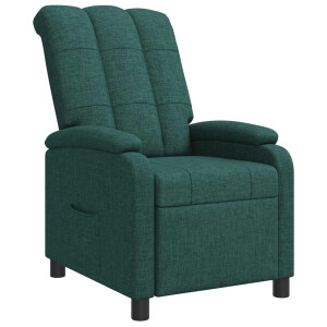 vidaXL Relaxfauteuil Donkergroen Stof