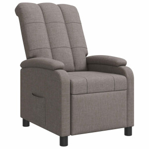 vidaXL Relaxfauteuil Taupe Stof