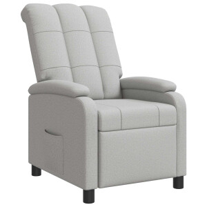 vidaXL Relaxfauteuil Wolkengrijs Stof