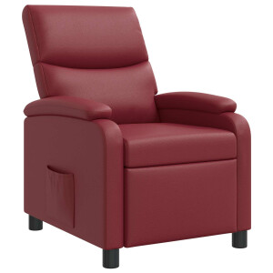 vidaXL Relaxfauteuil Wijnrood Kunstleer