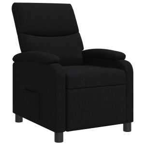 vidaXL Relaxfauteuil Zwart Stof