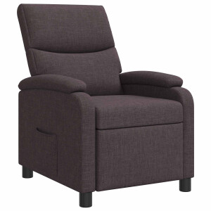 vidaXL Relaxfauteuil Donkerbruin Stof