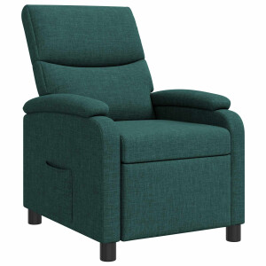 vidaXL Relaxfauteuil Donkergroen Stof