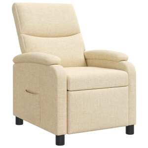 vidaXL Relaxfauteuil Crèmekleurig Stof