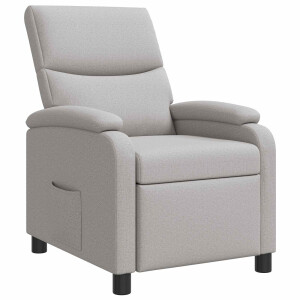 vidaXL Relaxfauteuil Wolkengrijs Stof
