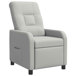vidaXL Relaxfauteuil Wolkengrijs Stof