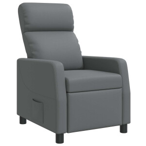 vidaXL Relaxfauteuil Grijs Kunstleer