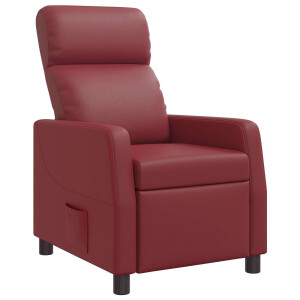 vidaXL Relaxfauteuil Wijnrood Kunstleer