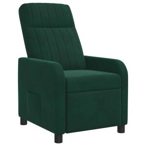 vidaXL Relaxfauteuil Donkergroen fluweel