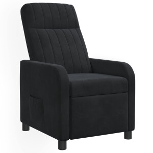 vidaXL Relaxfauteuil Zwart fluweel