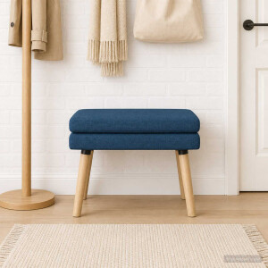 vidaXL Dubbel Laagige Bank Blauw 60 x 40 x 46 cm Stof