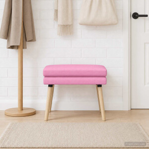 vidaXL Dubbel Laagige Bank Roze 60 x 40 x 46 cm Stof