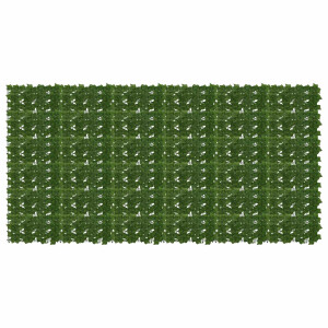 vidaXL Balkonscherm met bladeren 300 x 150 cm Polyethyleen en Stof